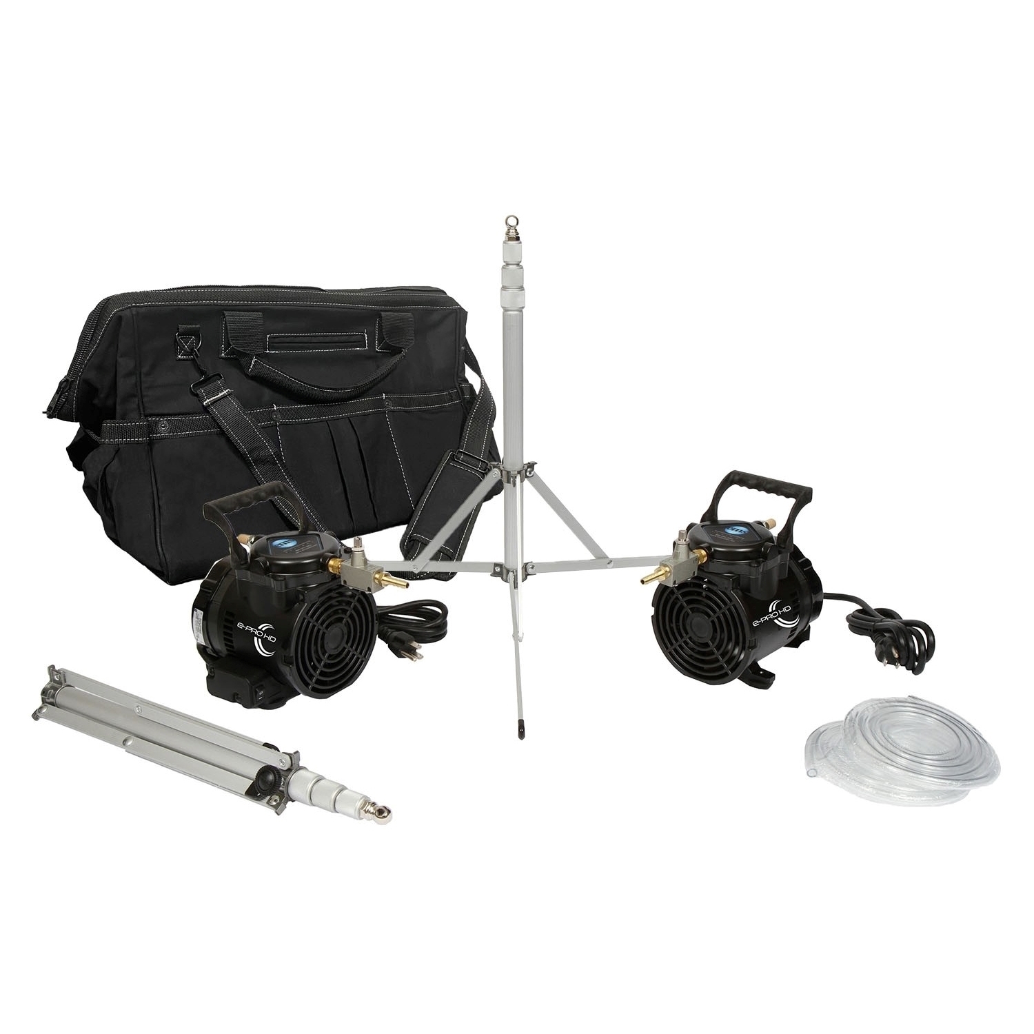 Bộ bơm hơi E-PRO HD, túi vải bố 20 inch kèm mút xốp tùy chỉnh